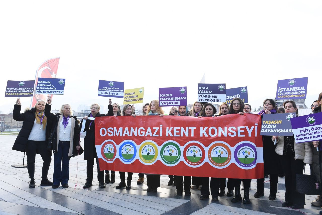 Osmangazi'de kadınlar, şiddete dur dedi - Sayfa 1