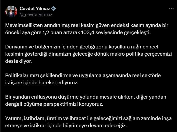 "Cevdet Yılmaz: Enflasyonu Düşürürken Dengeli Büyüme Perspektifimizi Sürdürmeye Devam Ediyoruz" - Sayfa 6