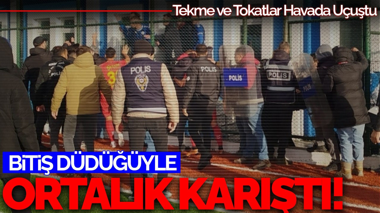 Bitiş Düdüğüyle Ortalık Karıştı! Tekme ve Tokatlar Havada Uçuştu