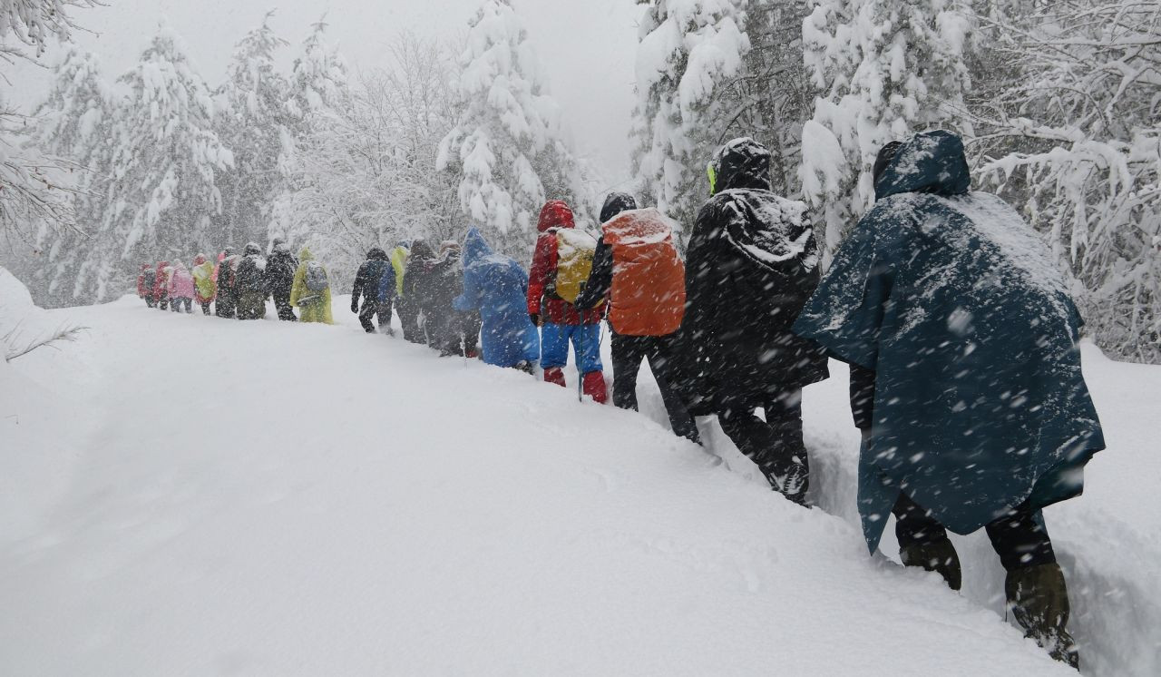 Bolulu doğaseverler 70 santimetre karda 9 kilometre yürüdü - Sayfa 3