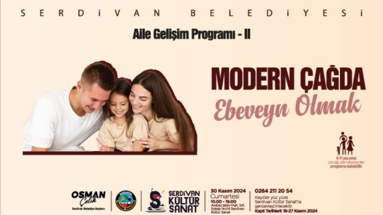 Serdivan Belediyesi’nden Ailelere Destek: "Aile Gelişim Programı-II" Başlıyor