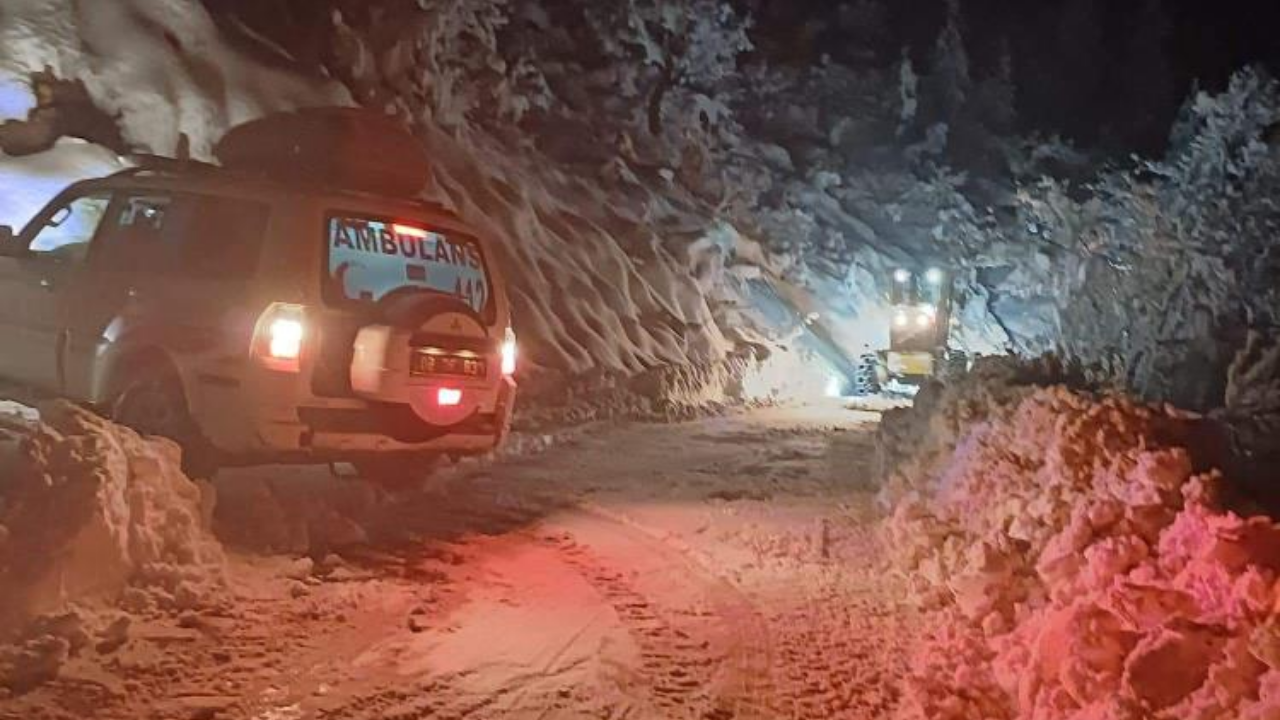 Artvin’de Kardan Kapanan Köyde Mahsur Kalan Hasta Kurtarıldı