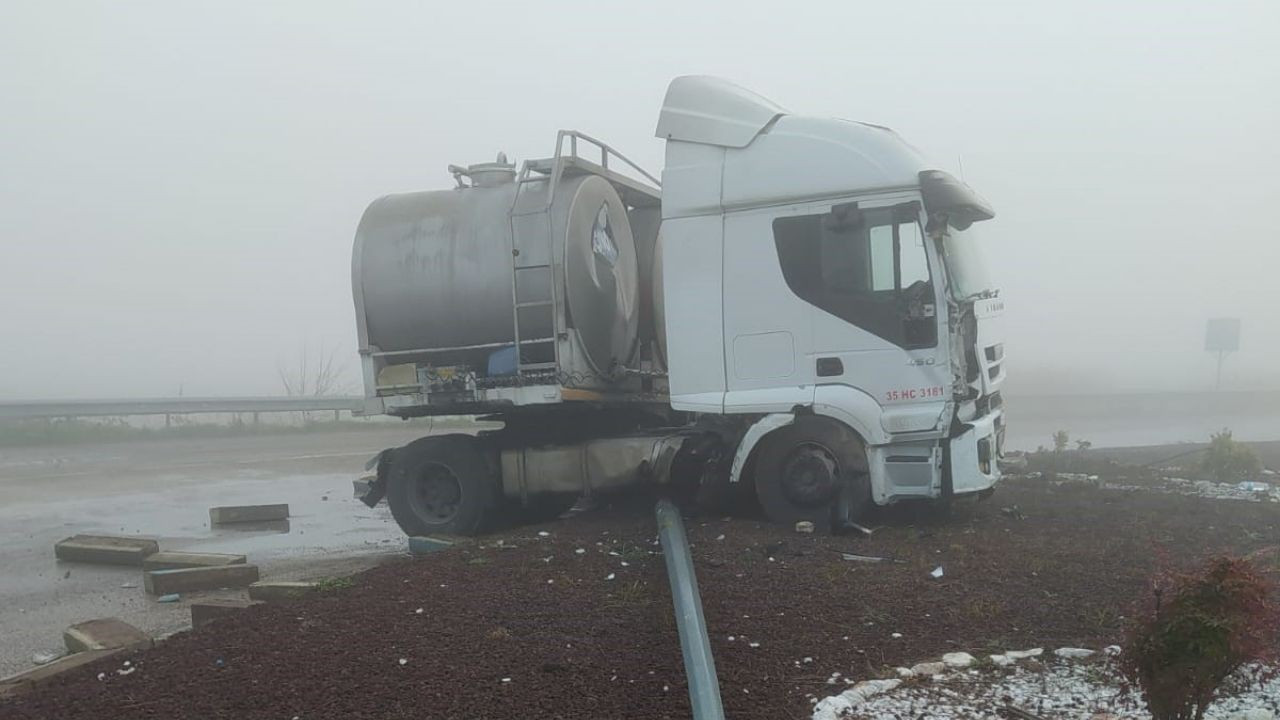 Manyas-Gönen Yolu kavşağında trafik kazası: 1 yaralı