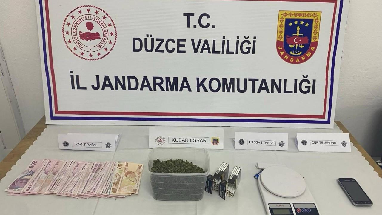 Düzce’de Jandarmadan Uyuşturucu Operasyonu: 1 Gözaltı