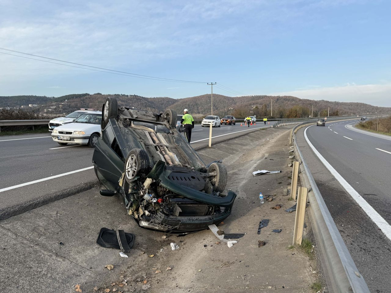 Sakarya’da Otomobil Takla Attı: 1 Yaralı - Sayfa 1