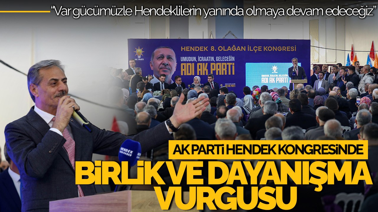 Başkan Alemdar: "Hendek İçin Tüm Gücümüzle Çalışmaya Devam Edeceğiz"