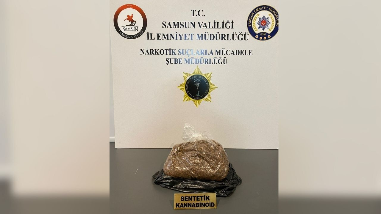 Samsun'da 575 gram bonzai ile yakalanan 2 kişi gözaltına alındı