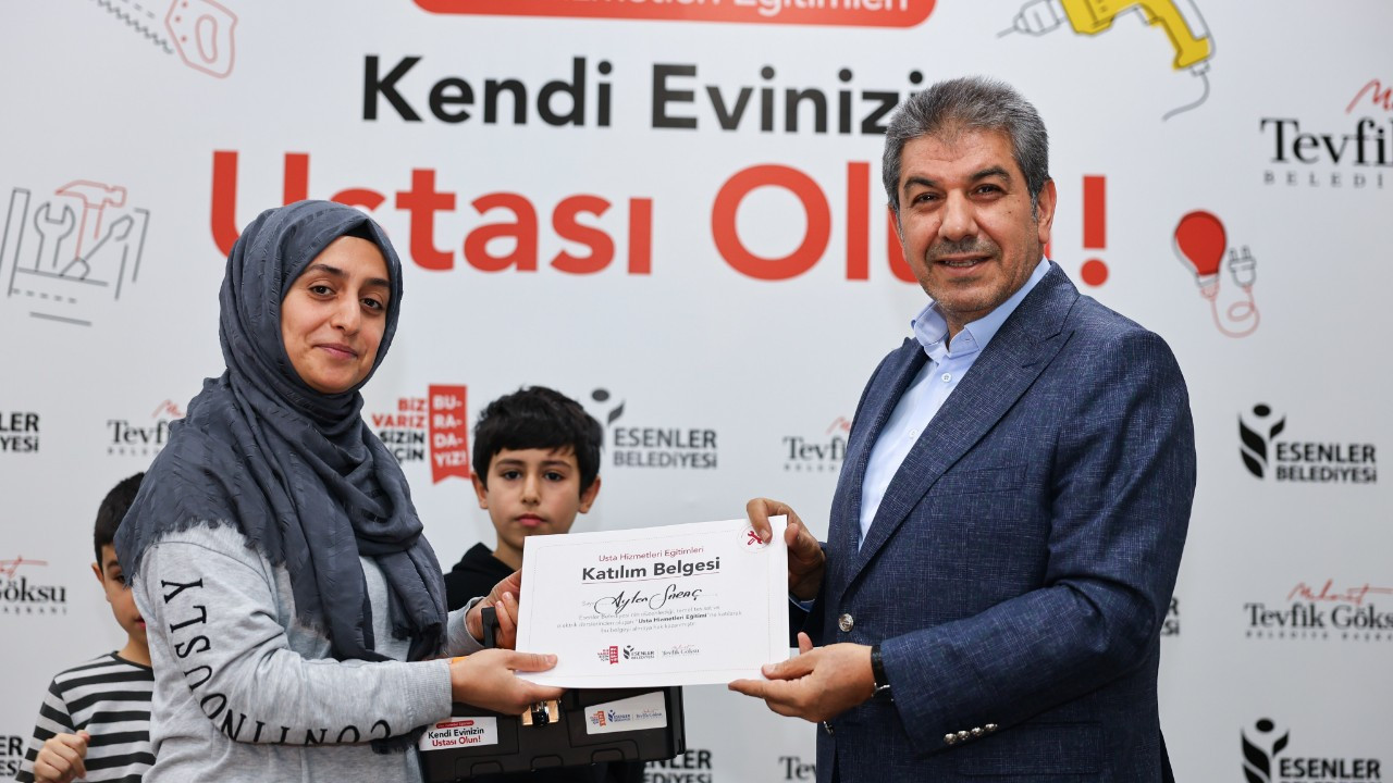 “Kendi Evinizin Ustası Olun” projesi ilk mezunlarını verdi