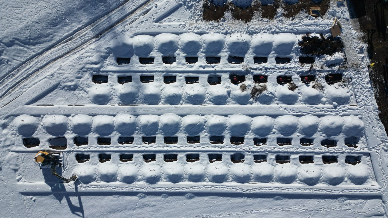 Erzurum'da Kış İçin 500 Mezar Açıldı