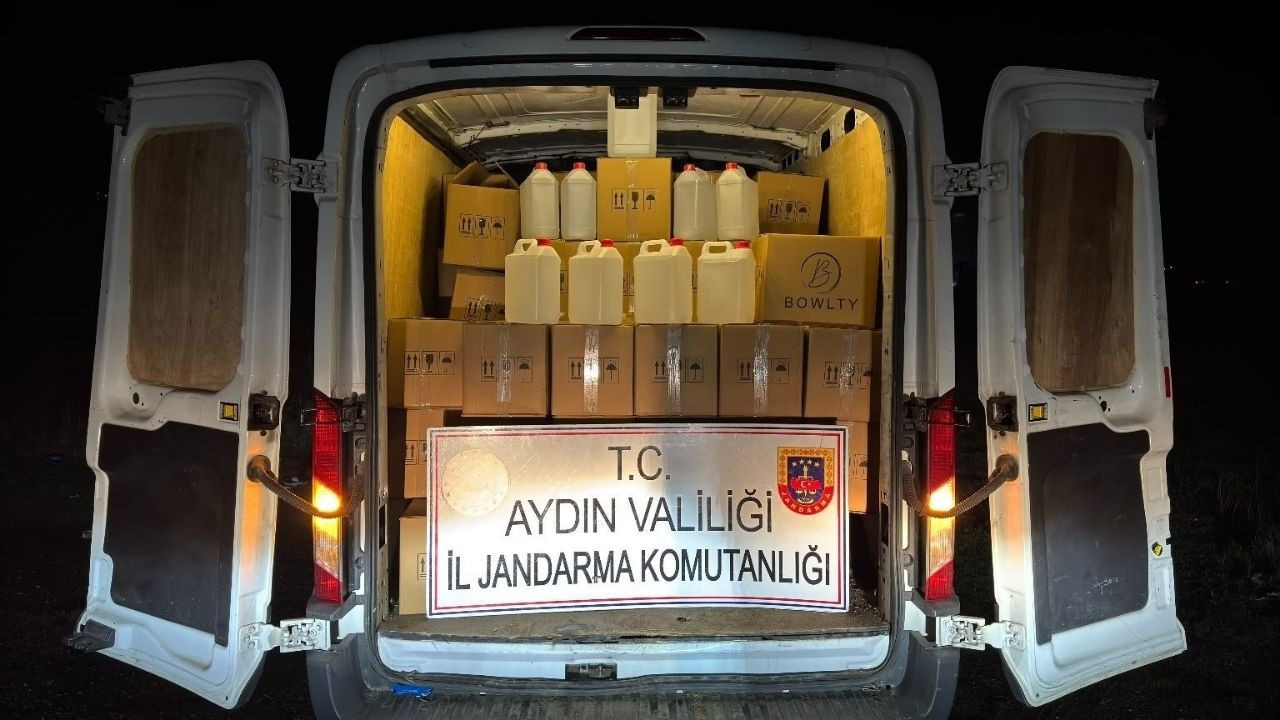 Jandarma ekipleri 1 ton 600 litre etil alkol ele geçirdi