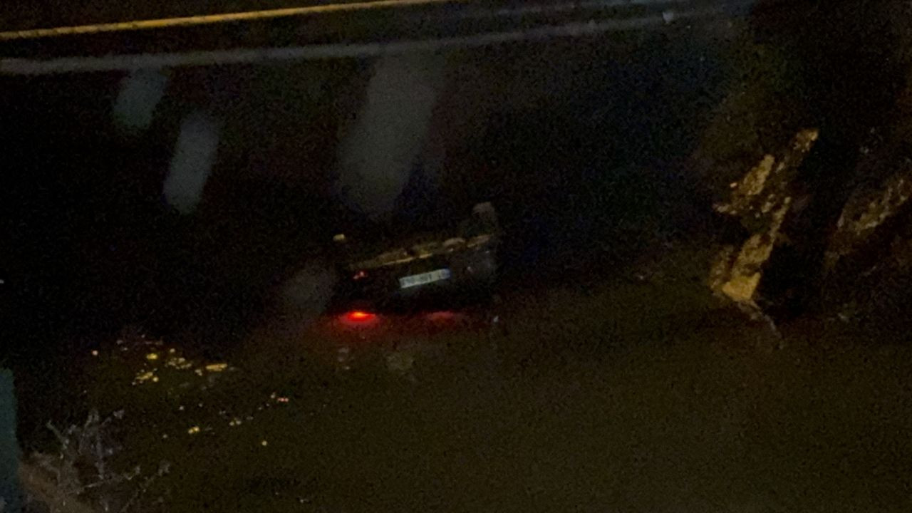 Düzce'de feci kaza! Kontrolden çıkan otomobil dereye uçtu: 3 yaralı - Sayfa 1