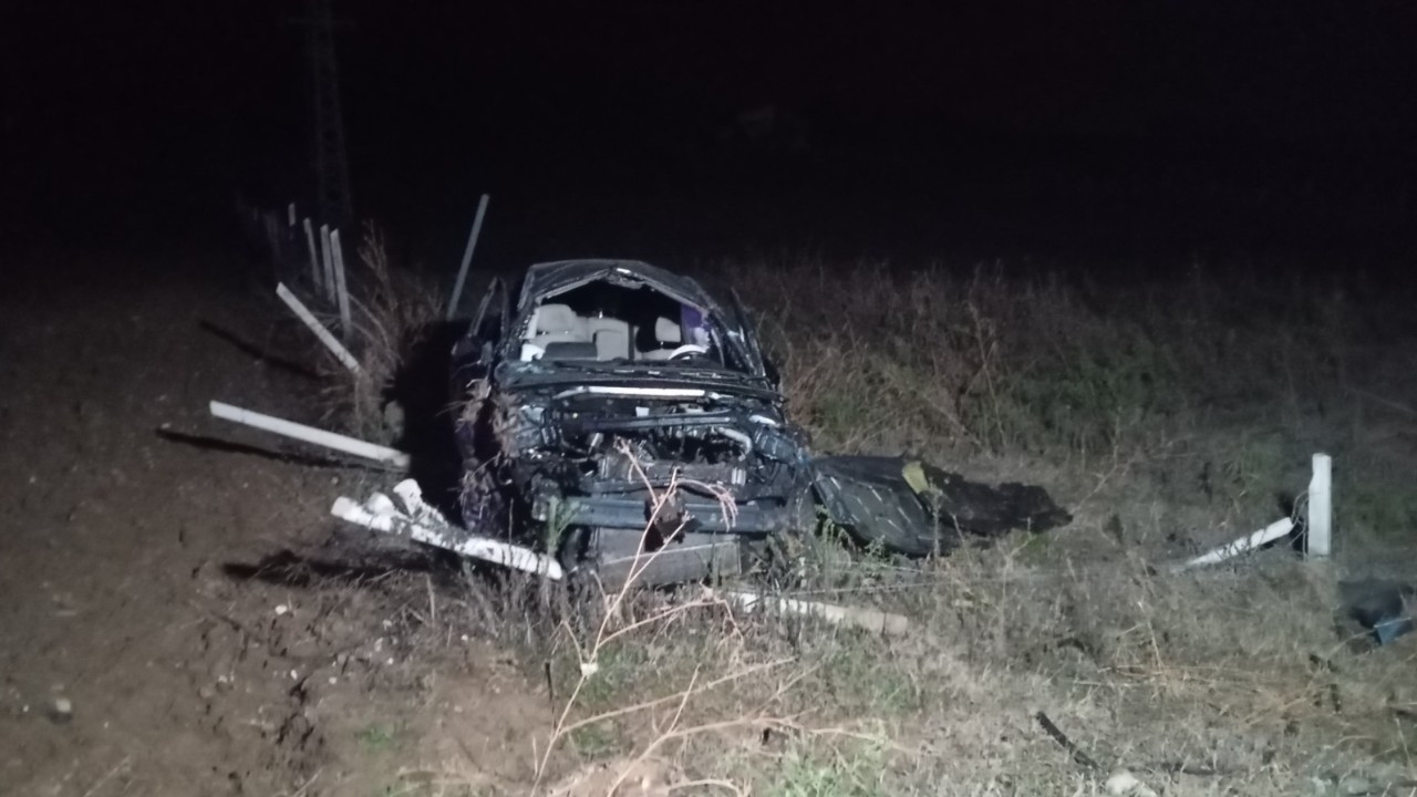 Amasya’da otomobil tarlaya uçtu: 1 ölü