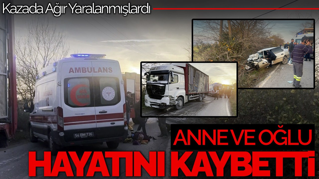 Sakarya'da Feci Kaza: Otomobil Hurdaya Döndü, Anne ve Oğlu Hayatını Kaybetti