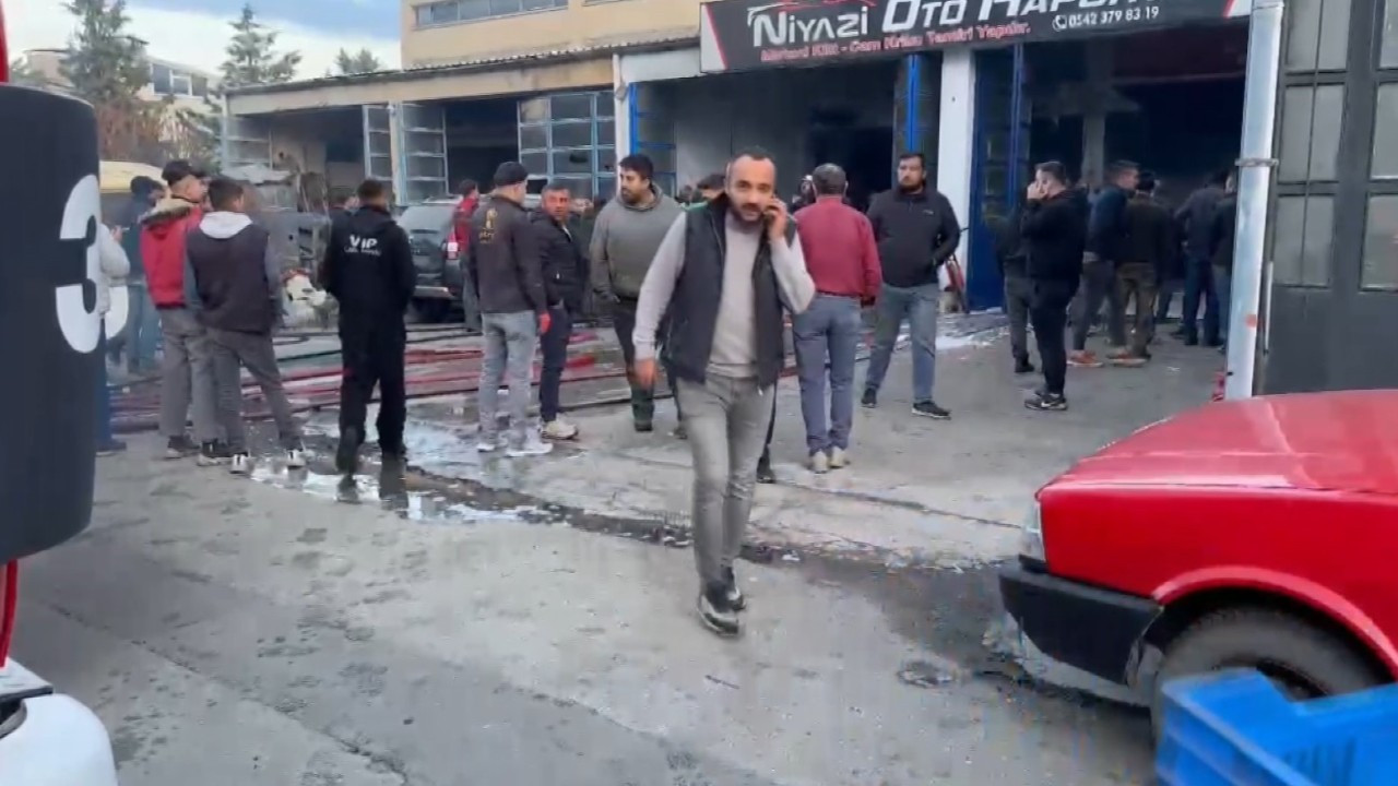 Isparta'da Oto Tamircisinde Patlama: İş Yeri Alevlere Teslim Oldu