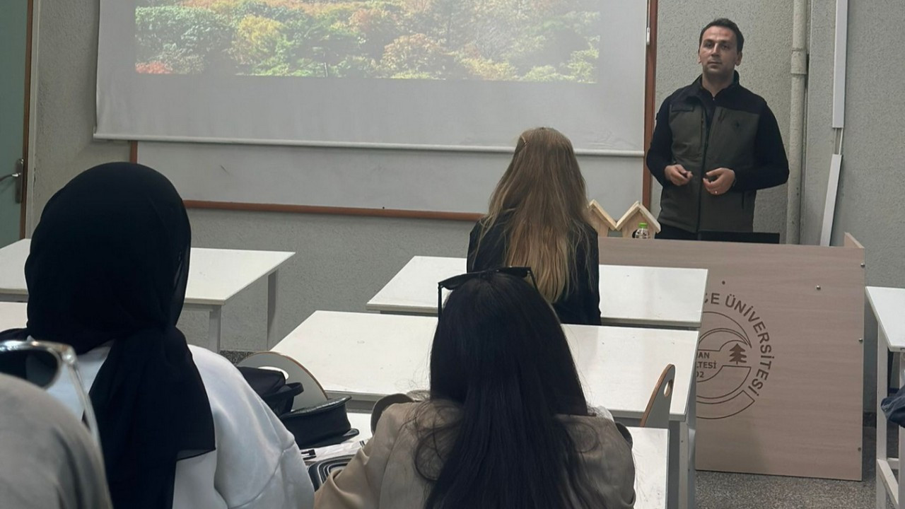 Geleceğin mimarlarına Düzce’deki ormancılık faaliyetleri anlatıldı