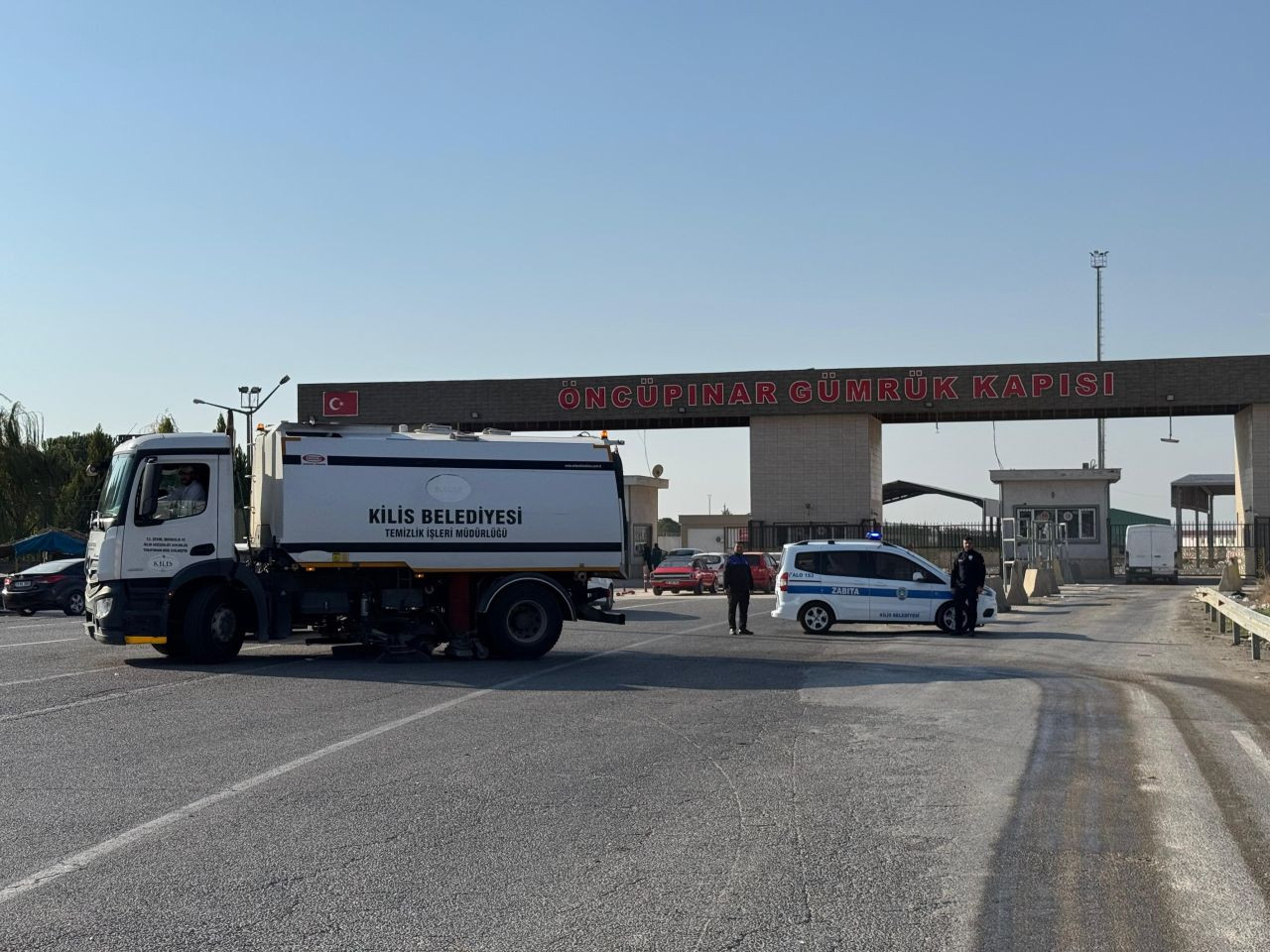 Öncüpınar Sınır Kapısı'nda Temizlik Çalışmaları Sürüyor - Sayfa 1