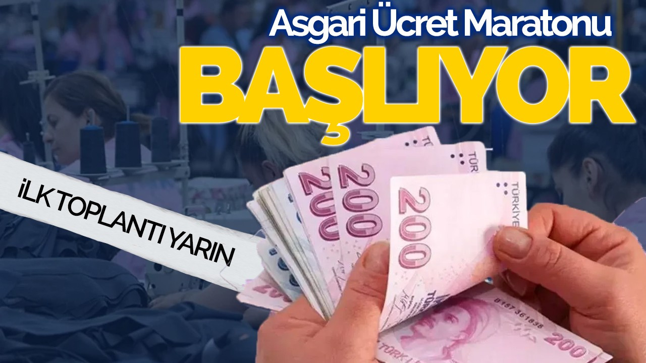 İlk toplantı yarın... Asgari ücret maratonu başlıyor!