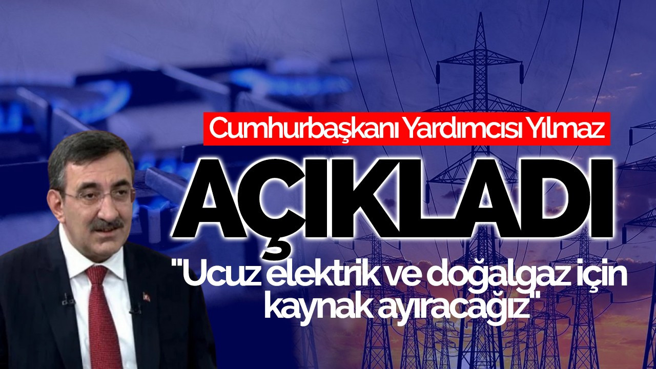 Cevdet Yılmaz'dan ucuz elektrik ve doğal gaz açıklaması