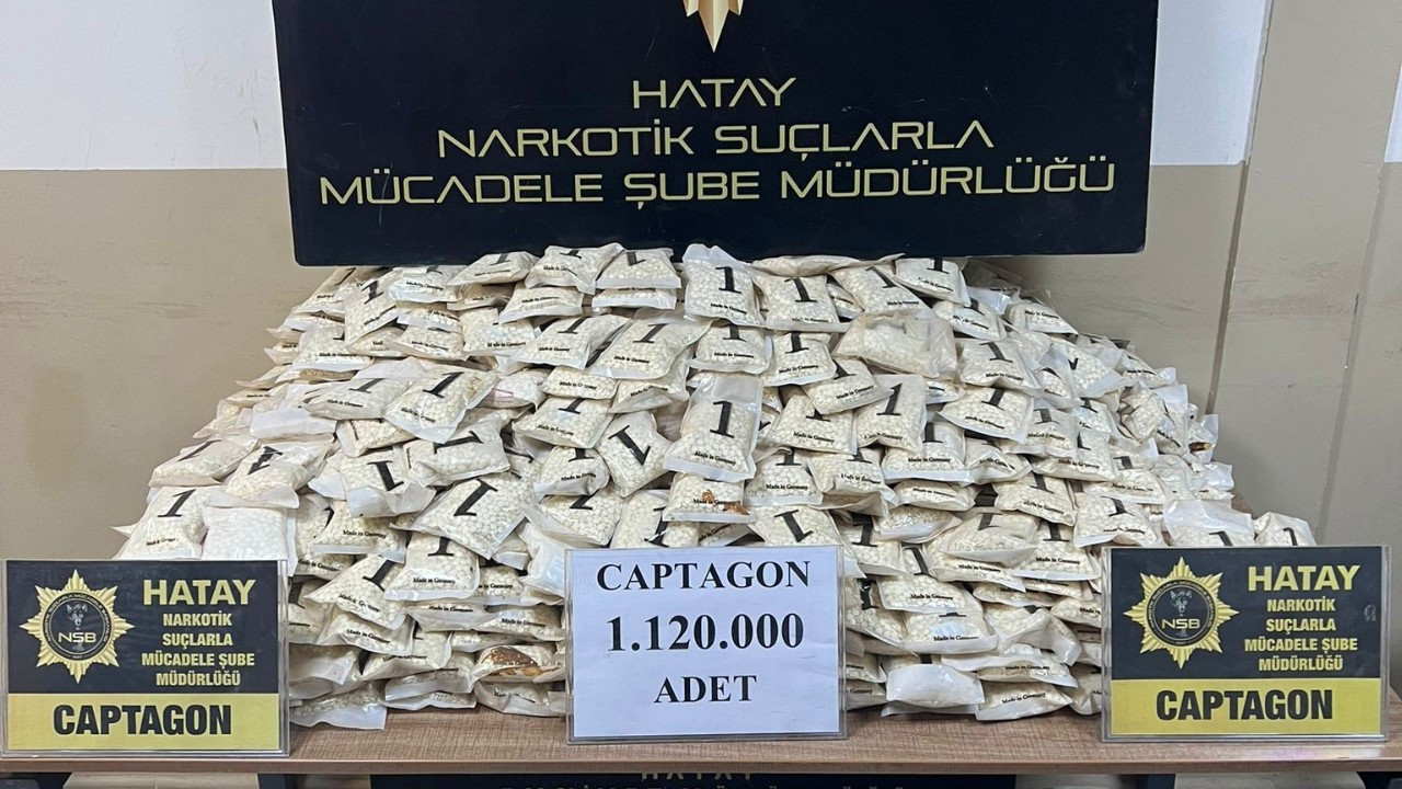 Hatay’da 1 Milyon 120 Bin Captagon Ele Geçirildi: 3 Kişi Tutuklandı