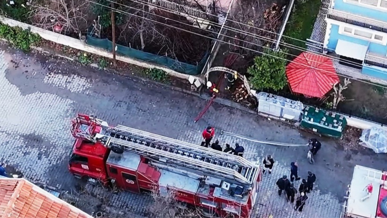 Simav’da 3. Katta Çıkan Yangın Zamanında Söndürüldü