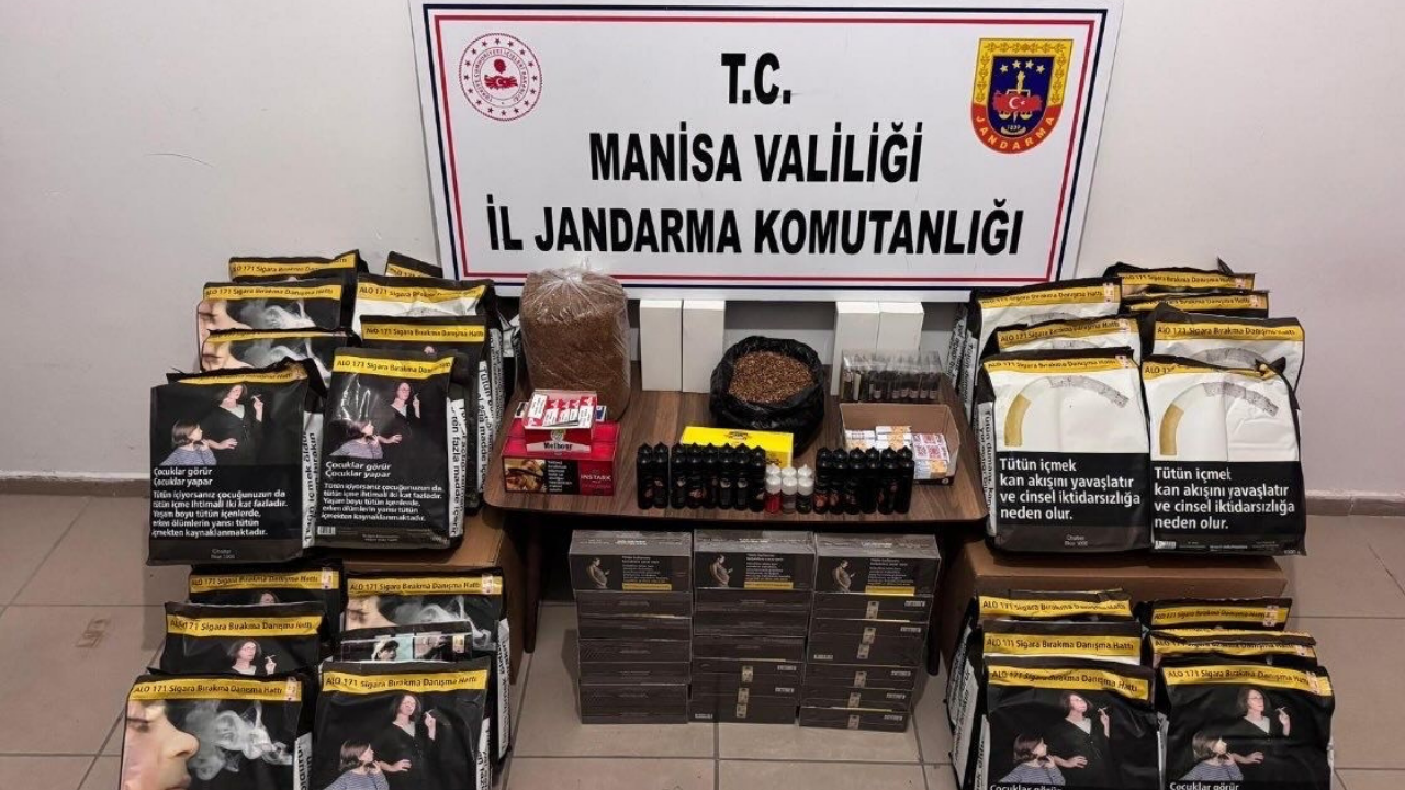 Manisa’da Jandarmadan Kaçak Sigara Operasyonu