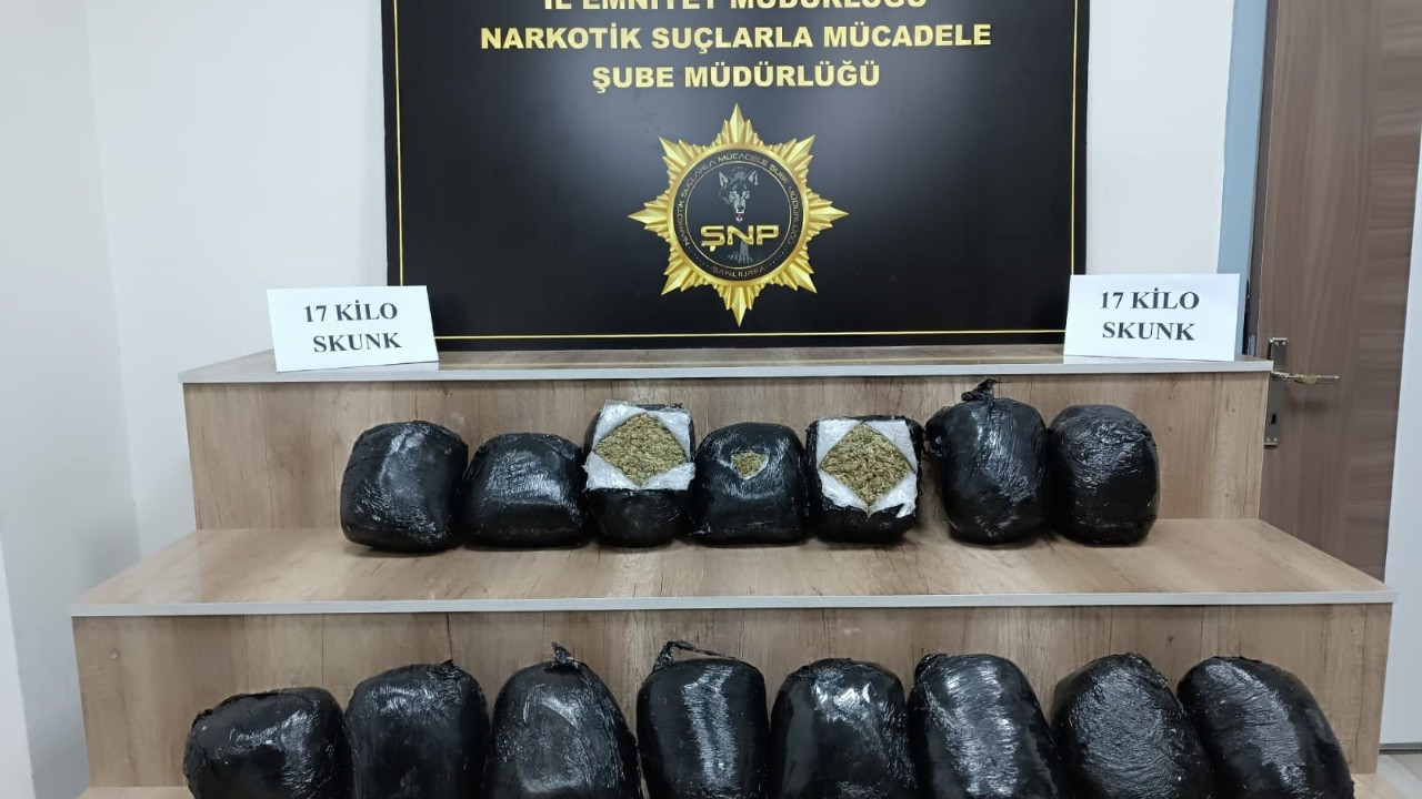 Şanlıurfa’da Uyuşturucu Operasyonu: 17 Kilo Skunk Ele Geçirildi