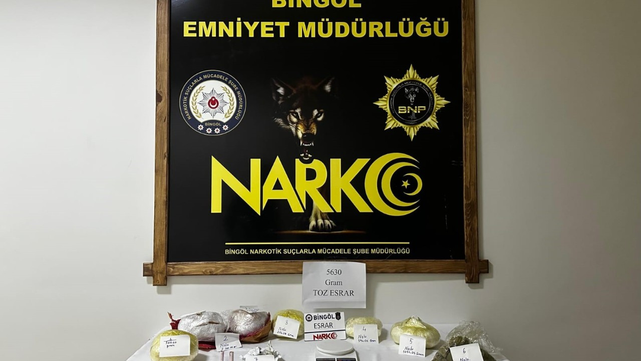 Bingöl’de Uyuşturucu Operasyonu: Kilolarca Esrar Ele Geçirildi