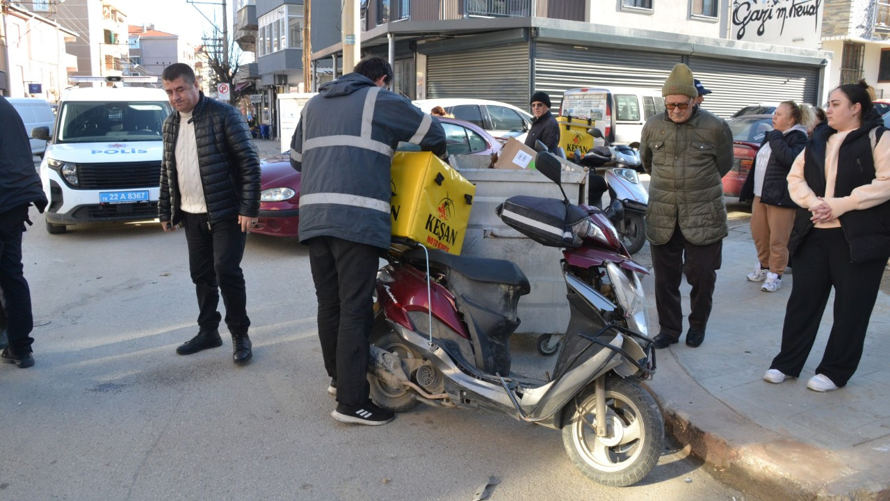 Edirne Keşan’da Motosiklet ve Otomobil Çarpıştı: 1 Yaralı
