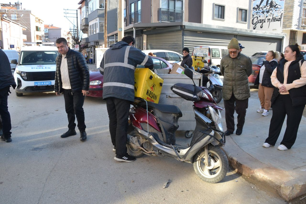 Edirne Keşan’da Motosiklet ve Otomobil Çarpıştı: 1 Yaralı - Sayfa 1
