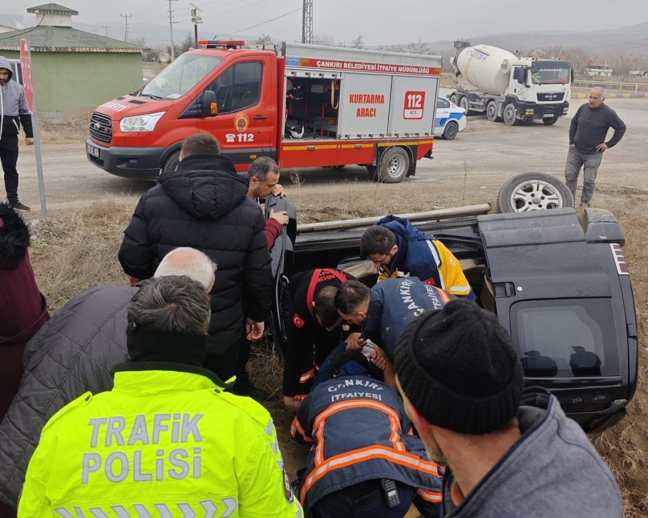 Çankırı’da Takla Atan Araçta 4 Kişi Yaralandı - Sayfa 1