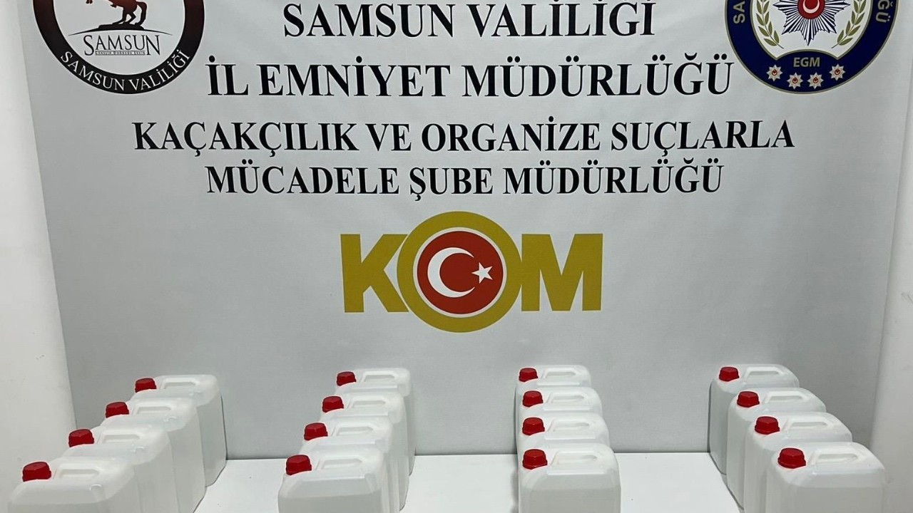 Samsun'da Yılbaşı Öncesi Sahte Alkol Operasyonu