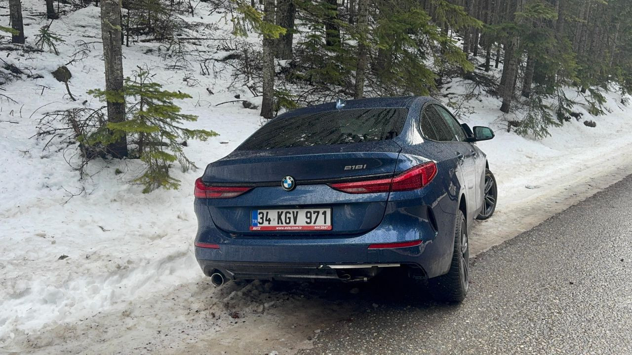 Bolu'da lüks otomobil kontrolden çıktı, kara saplandı - Sayfa 2