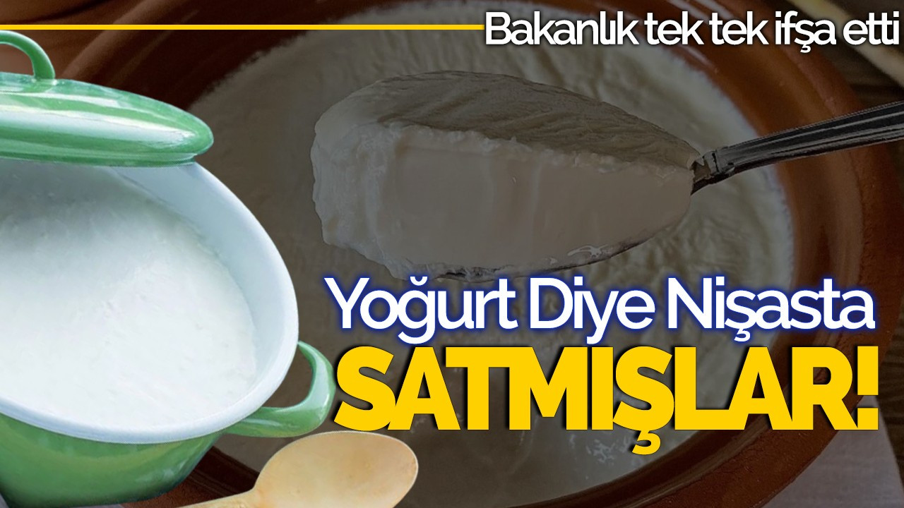 Yoğurt diye nişasta satmışlar