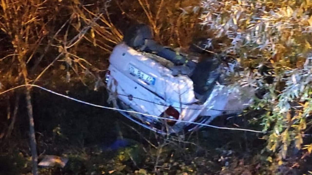 Samsun'da Otomobil Takla Attı: 1 Yaralı