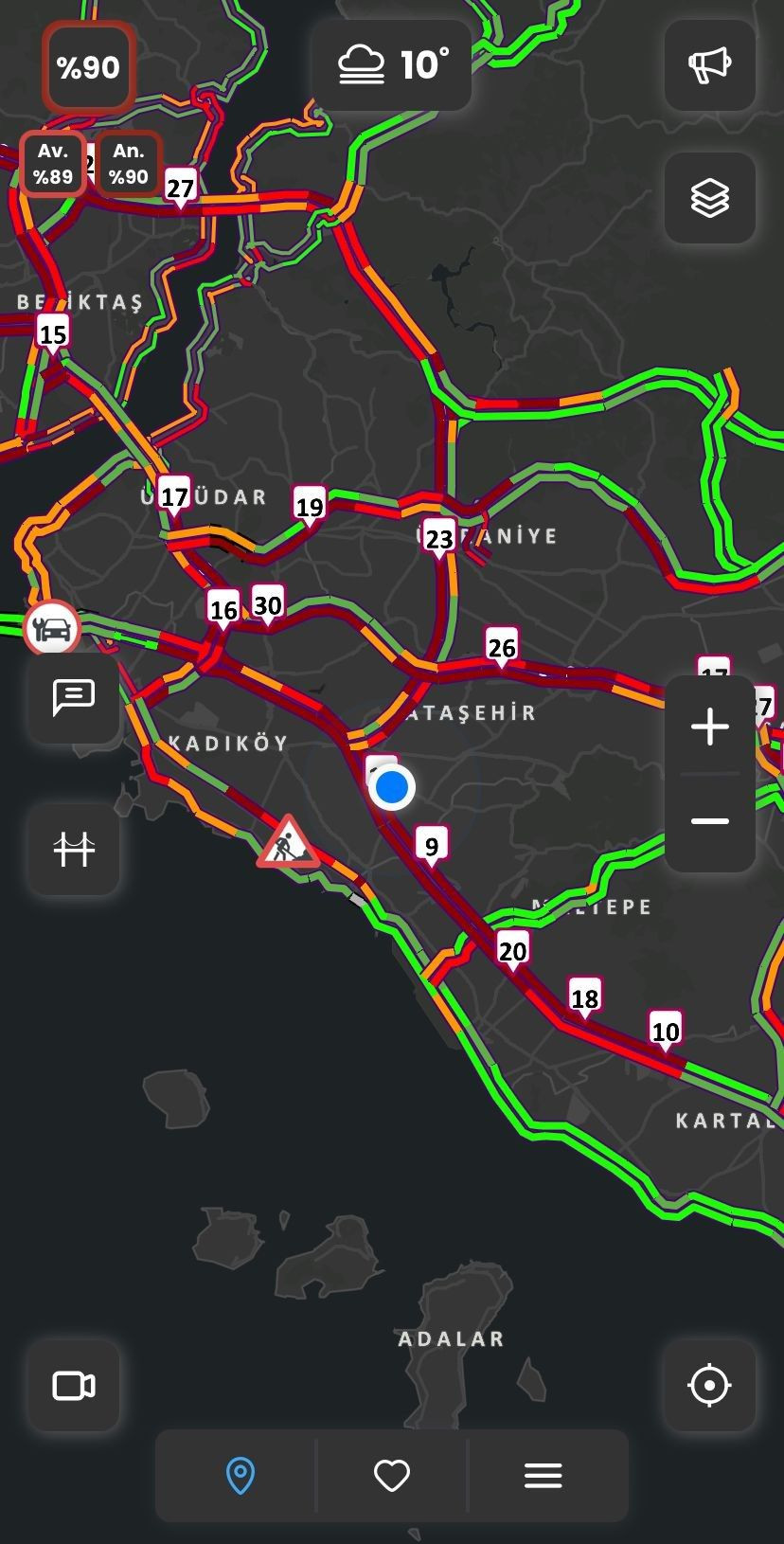 İstanbul’da Akşam Trafiği Kilitlendi: Yoğunluk %90’a Ulaştı - Sayfa 3