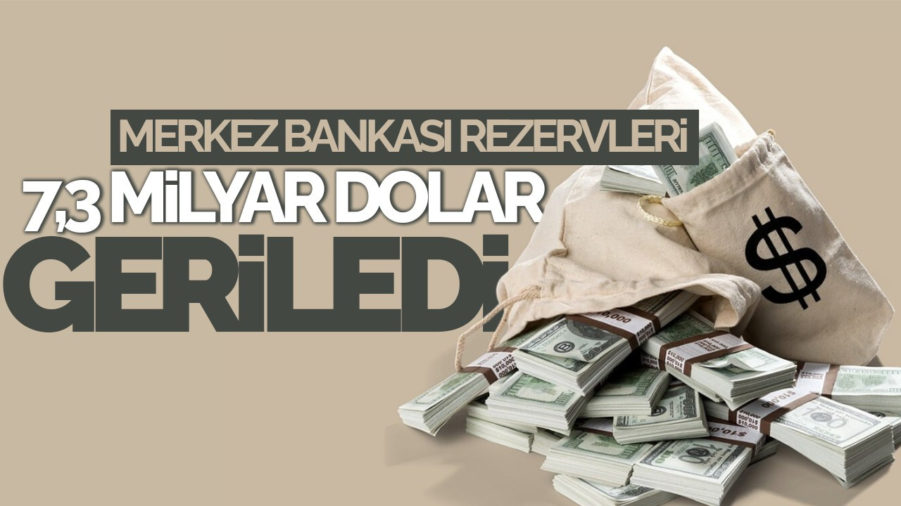 Merkez Bankası Rezervleri 7,3 Milyar Dolar Geriledi