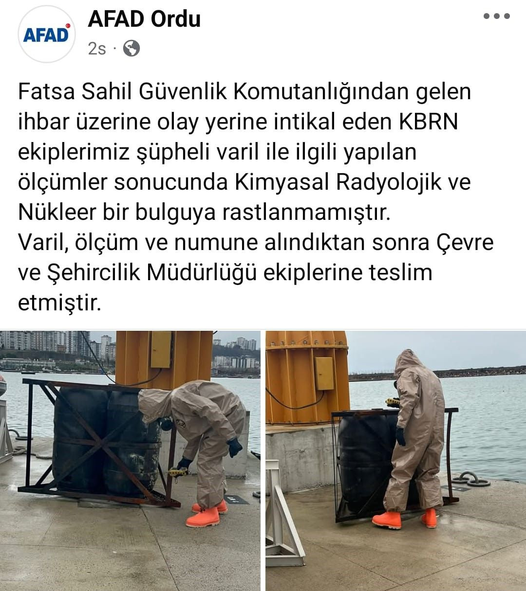 Ordu'da Denizdeki Şüpheli Variller Ekipleri Harekete Geçirdi - Sayfa 3