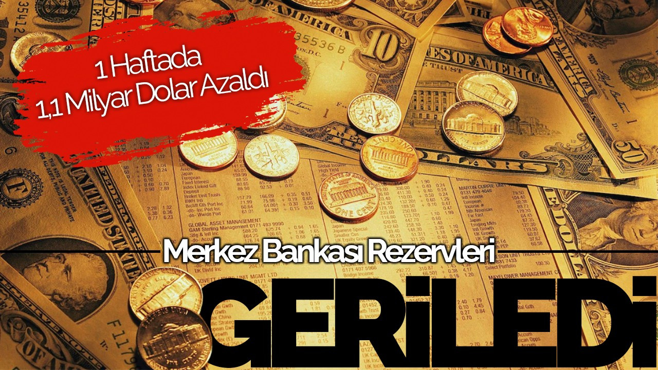 Merkez Bankası Rezervleri 1 Haftada 1,1 Milyar Dolar Azaldı