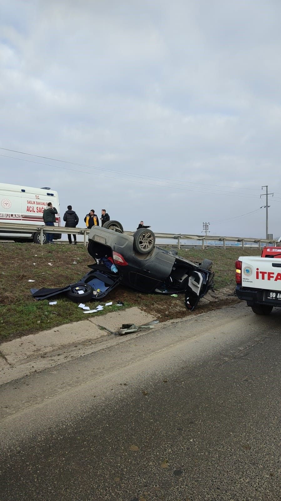 Tekirdağ’da Otomobil Takla Attı: 2 Yaralı - Sayfa 2