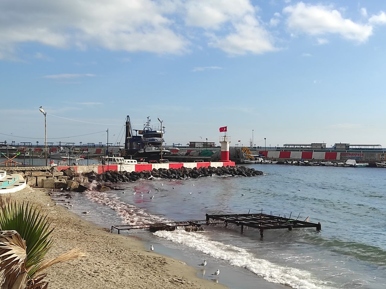 Poyraz Fırtınası Marmara Denizi'nin Kıyılarını Kızıl Renge Boyadı - Sayfa 1