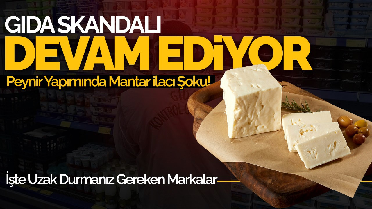 Gıda Skandalı Devam Ediyor: Peynir Yapımında Mantar İlacı Şoku! 3 Harfli Marketlerde Satılıyor