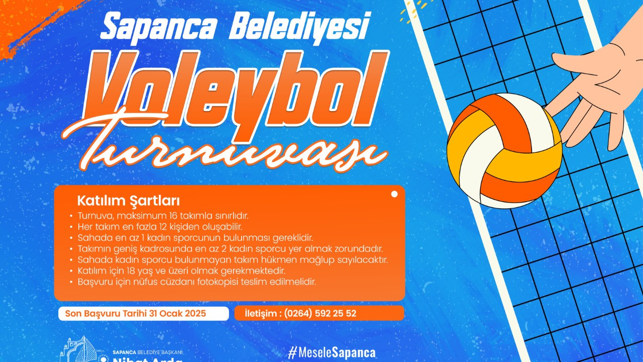 Sapanca’da Voleybol Turnuvası Başlıyor! Kadın Sporcu Şartı ve Heyecanlı Rekabet