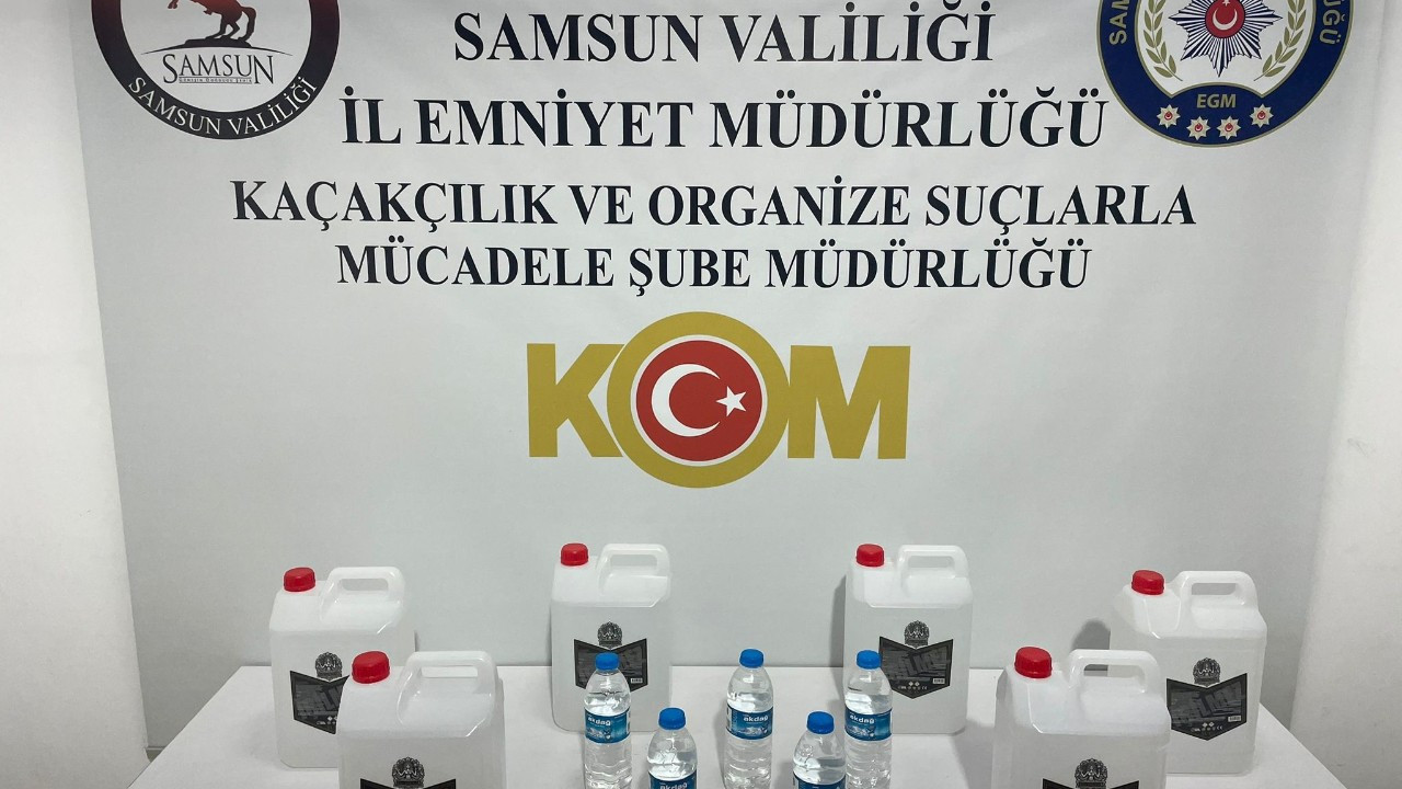 Samsun’da Kaçak Etil Alkol ve Sahte İçki Operasyonu
