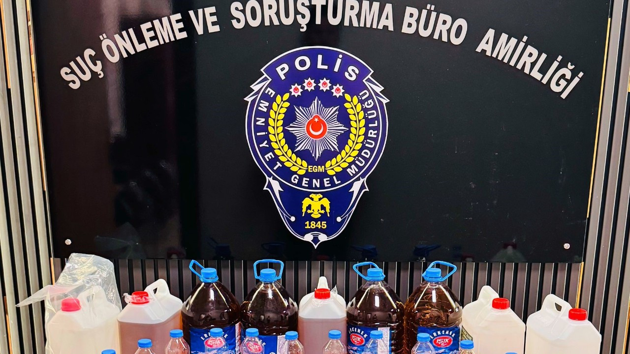 Gaziantep’te 55 Litre Sahte Alkol Ele Geçirildi