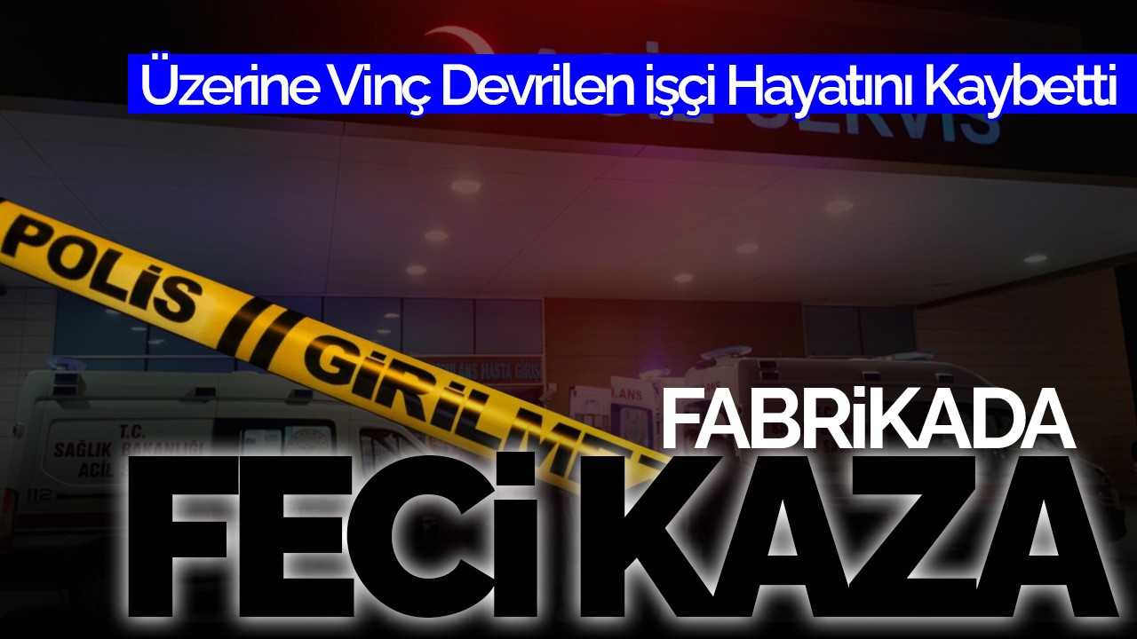 Fabrikada Feci Kaza: Üzerine Vinç Devrilen İşçi Hayatını Kaybetti