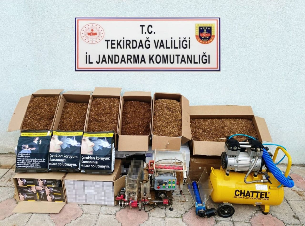 Tekirdağ’da Jandarmadan Tütün ve Makaron Operasyonu - Sayfa 1