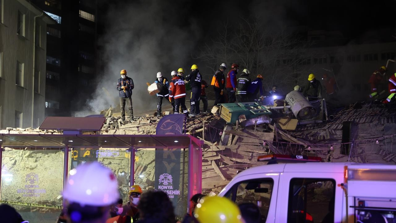 Konya’da Çöken Binada Sorumlular Hakkında Soruşturma: 4 Kişi Gözaltında