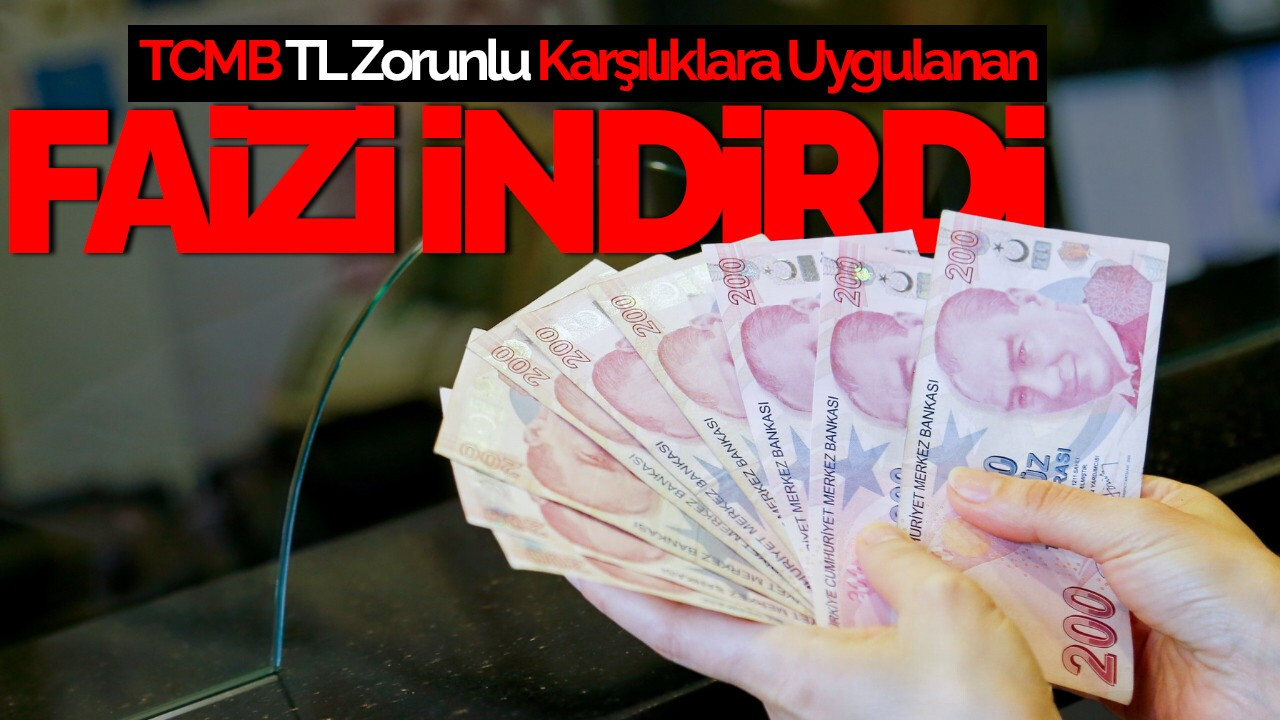 TCMB, TL Zorunlu Karşılıklara Uygulanan Faizi İndirdi