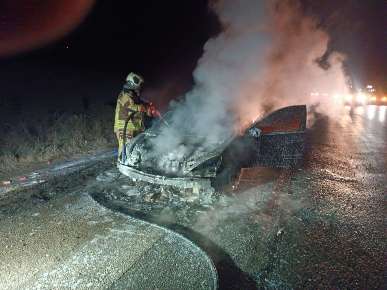 Ankara-Samsun Yolunda Seyir Halindeki Araç Alev Alev Yandı! - Sayfa 2