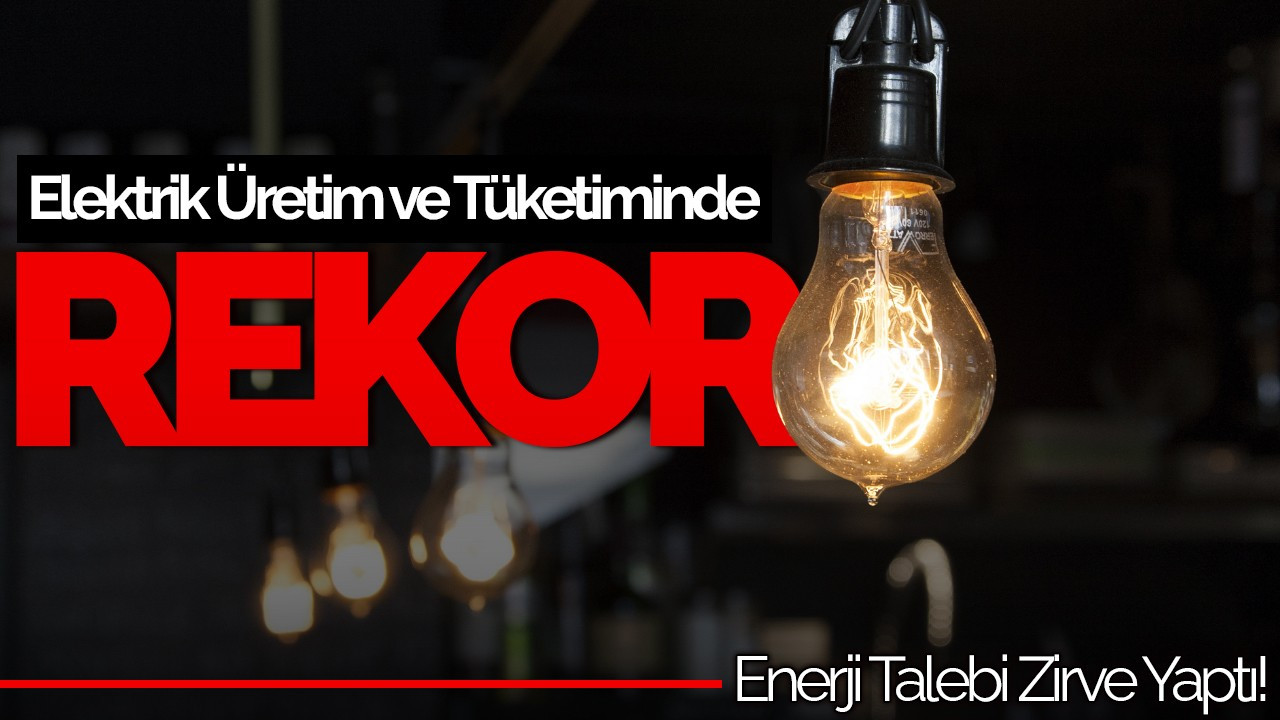 Türkiye Elektrik Üretim ve Tüketiminde Rekor Kırdı!